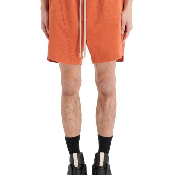 Rick Owens: EU46 Orange Slit Seam Pentagram Boxers Shorts FW22 Strobe - Picture 12 of 14